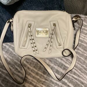 Nicole Miller Cream Crossbody Bag
